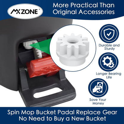 Pedal Bearing Replacement Compatible with O Cedar Mop Bucket, One Way Clutch Gear Sprockets Repair Spin Mop and Bucket, 2 Packs