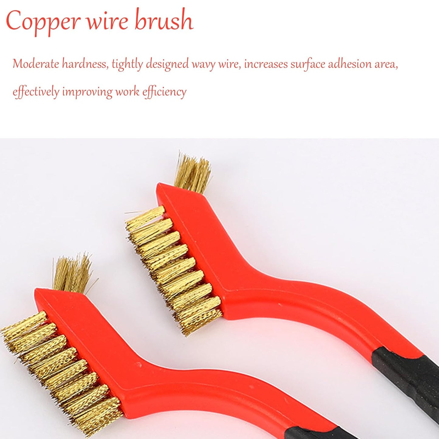 3pcs Nylon Cleaning Brushes Small Wire Brush Set for Cleaning Rust Removal in Holes