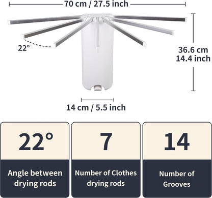 RFOUO Wall Mounted Clothes Drying Rack Tripod,Foldable Drying Rack,Wall Mounted Dryer Rack Clothing,Over The Door Drying Rack for Laundry Bedroom Household Aluminium