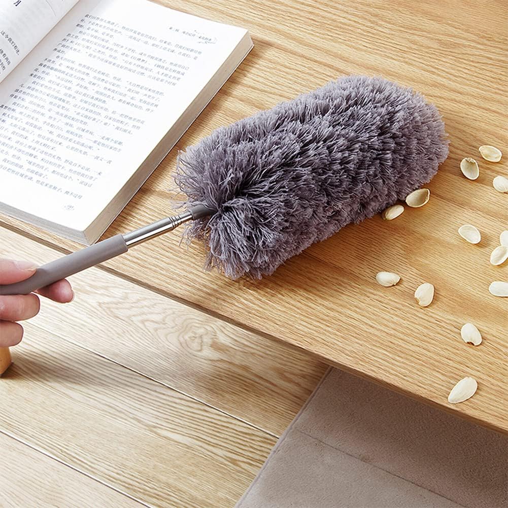 Magik 1-2 Pcs Adjustable Microfiber Feather Duster Extend Brush Household Cleaning (1 Pack)
