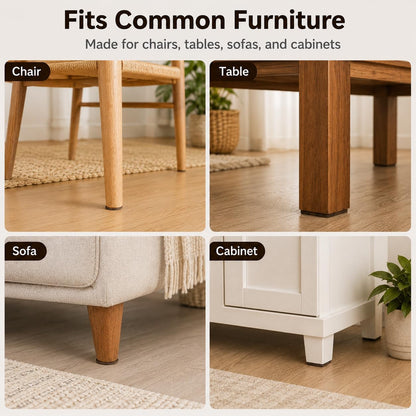 Felt Furniture Pads, 104 Pcs Self Adhesive Floor Protectors for Chairs | Protects Hardwood Floors From Scratches, Reduces Noise, Fits Furniture Feet, Tables, Cabinets & Sofas – 104 Pcs Mixed Sizes