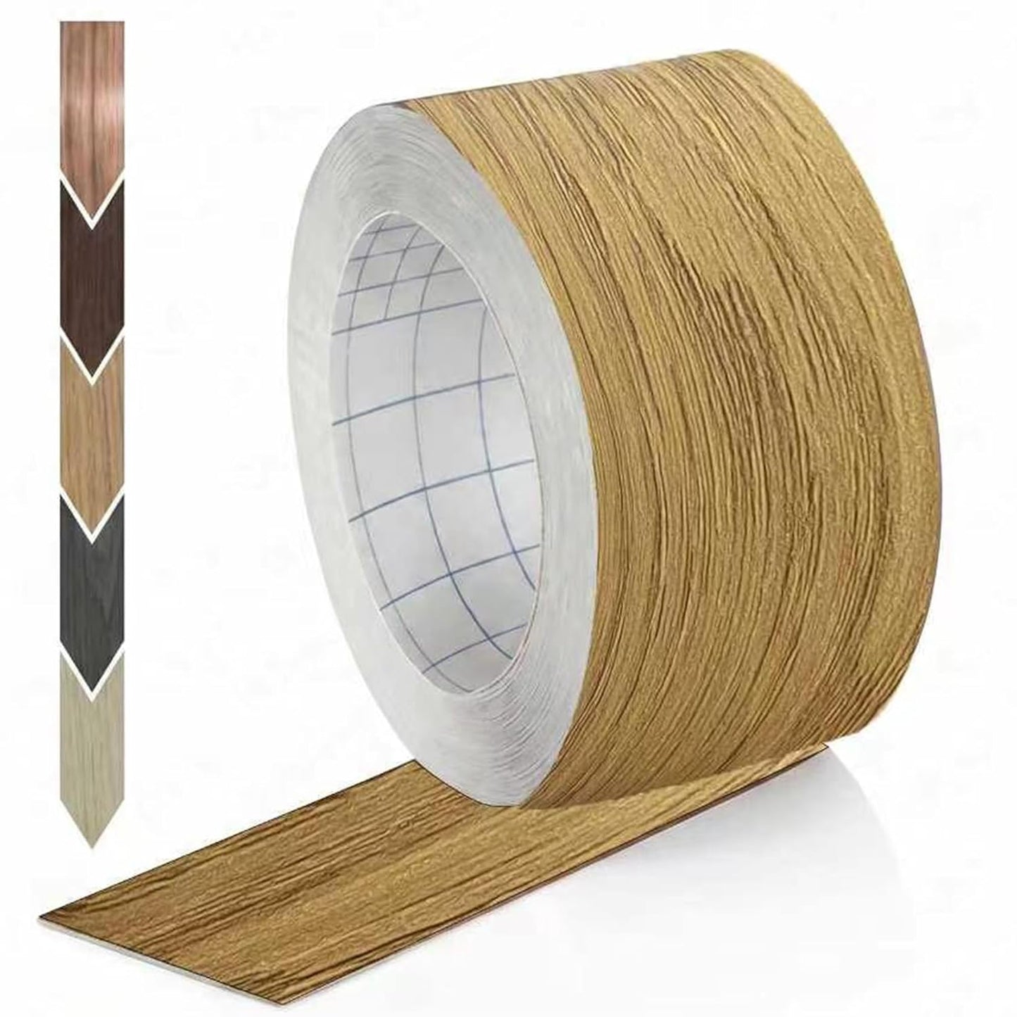 GSCIT Club Wood Grain Repair Tape, 2.4 inch X 15ft Self Adhesive Maple Grain Repair Patch for Tables, Chairs, Baseboards, Doors, Windows, Floors, Handicraft DIY. - Colors A