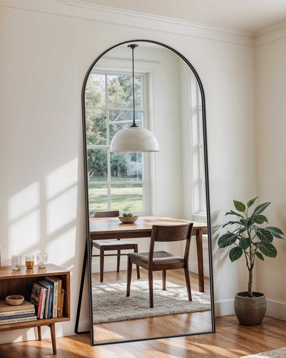 Full Length Mirror with Stand, 71"x28" Arched Full Body Large Stand Up Aluminum Frame Floor Standing Mirror, Freestanding Hanging Leaning Mounted for Bedroom Living Room Entryway Gold