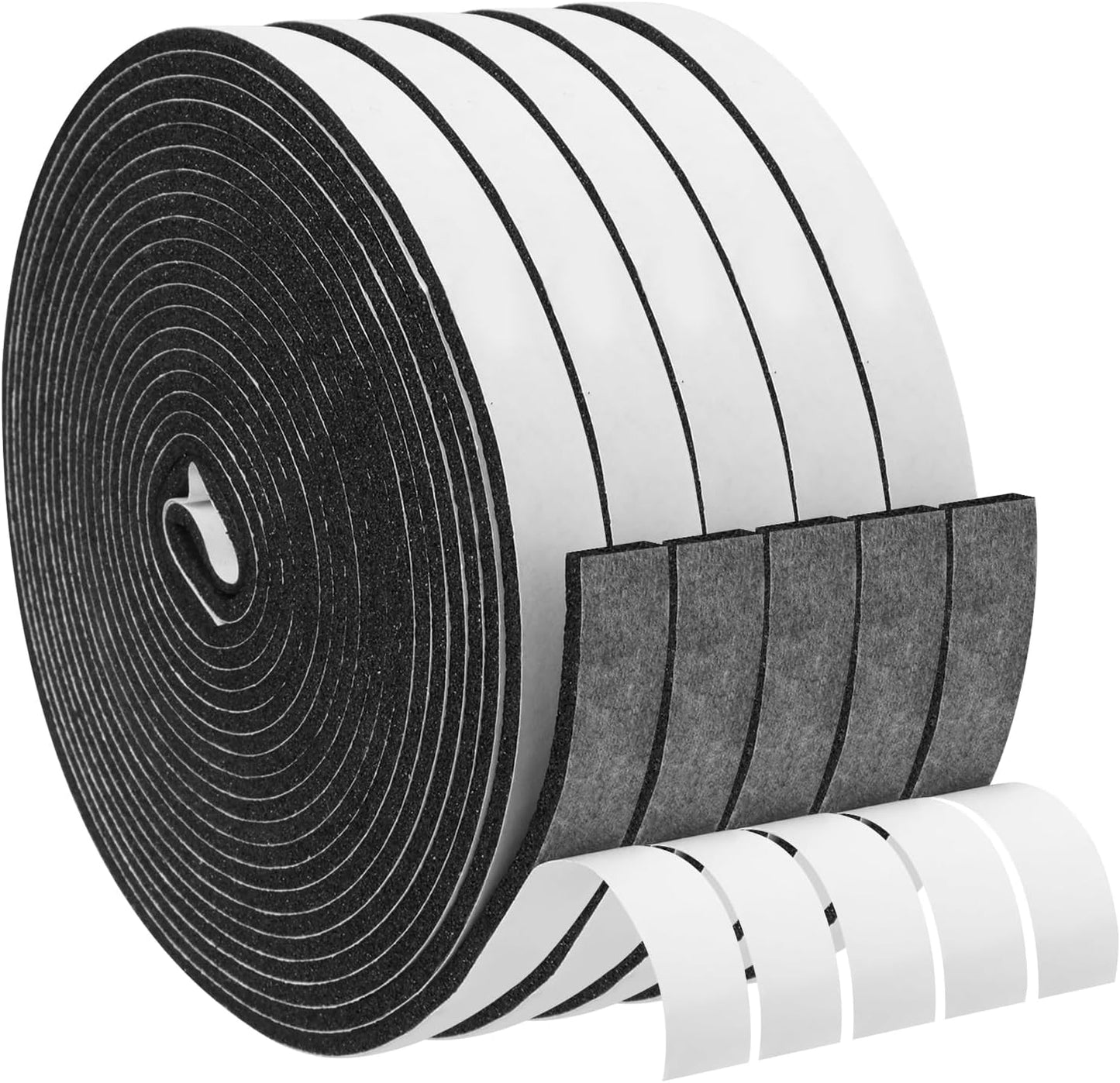 DGSL Foam Insulation Tape, 1/2In x 1/4In x 33Ft Weather Stripping Door Seal Strip for Doors and Windows,Sliding Door,Sound Proof Soundproofing Door Seal,Weatherstrip,Air Conditioning Seal Strip