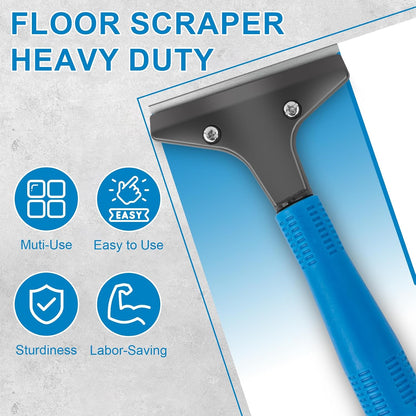 Razor Blade Scraper Tool with 15pcs Extra Blades, Multi-Surface Glass Stove Top Scraper for Paint, Window, Old Label, Decal Sticker, Ceramic Cooktops, Ovens