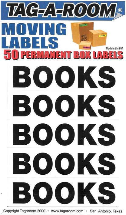 Tag-A-Room Box Content Moving Label (Linens)