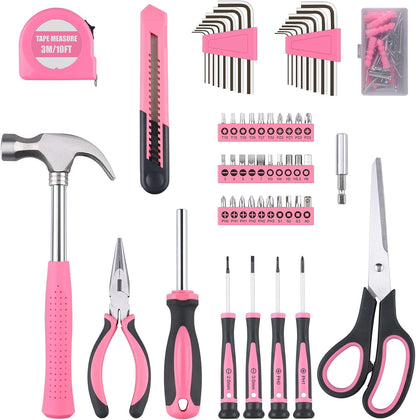 WINNER 156-Piece Delicate All-Purpose Home Tool Kit in Foldable Toolbox, Unisex | Complete and Essential Hand Tools Set for General House Repairs, Dorm, Apartments, Perfect Father's Day Gift