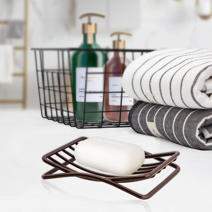 Soap Dish, Stainless Steel Bar Soap Holder for Shower, Self Draining Stand Soap Saver for Bathroom, Kicthen Sink and Countertop, Chrome 1-Pack