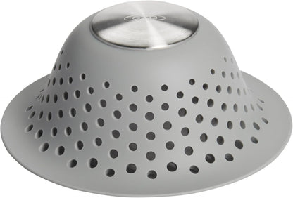 OXO Good Grips Silicone Shower & Tub Drain Protector, Hair Drain Catcher