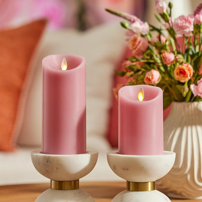 Luminara Flameless LED Battery Operated Ivory Pillar Candle, Flickering Realistic Moving Flame, 3" x 4.5" Luminous Real Wax Indoor Home Decor Pack of 1