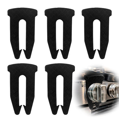 Gas Stove Knob Locks, 5 Pack Childproof Silicone Covers for Oven and Cooktop Knobs, Heat-Resistant, Tool-Free Installation, Prevents Accidental Ignition by Kids or Pets, Universal Fit