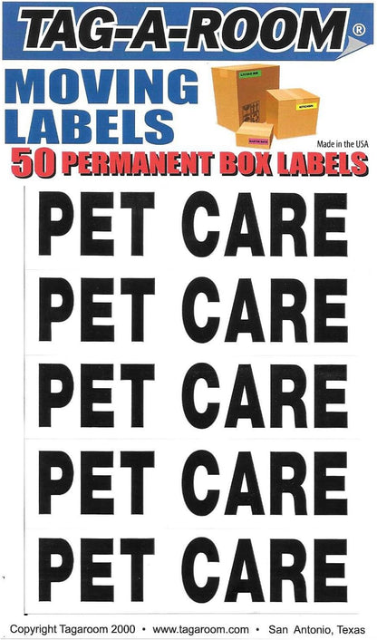 Tag-A-Room Box Content Moving Label (Linens)