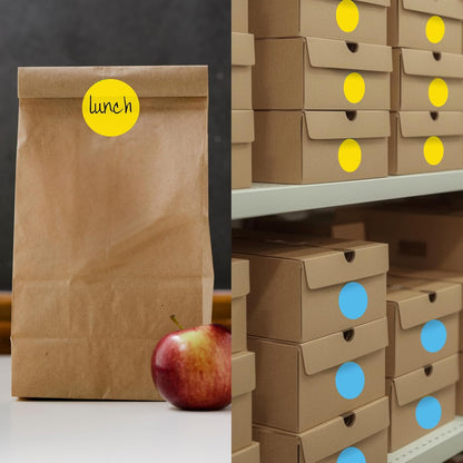 ChromaLabel 2 inch Color-Code Dot Labels | 500/Roll (Yellow)