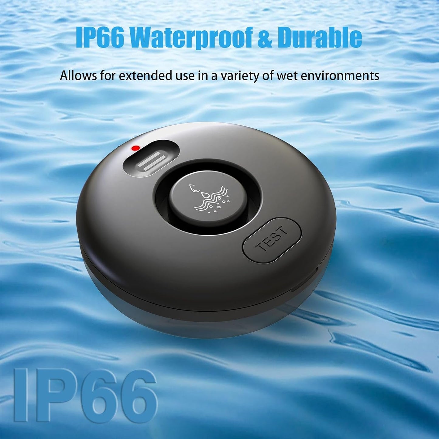 5 Pack Water Leak Alarm Detector, 120dB Loud Alert Water Sensor, IP66 Waterproof, Sensitive Leak and Drip Alert, Easy Installation for Home, Basement Flood Prevention, Bathroom, Sink, Laundry