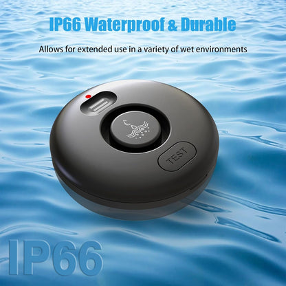 5 Pack Water Leak Alarm Detector, 120dB Loud Alert Water Sensor, IP66 Waterproof, Sensitive Leak and Drip Alert, Easy Installation for Home, Basement Flood Prevention, Bathroom, Sink, Laundry