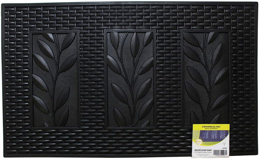 HAWK Heavy Duty Rubber Scraper Mat | Size 18" x 30" (45 x 75 cm) | 9mm Thickness | Anti Slip | Anti Fatigue | Great For Cleaning Boots & Shoes