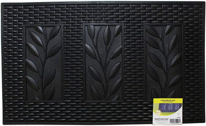 HAWK Heavy Duty Rubber Scraper Mat | Size 18" x 30" (45 x 75 cm) | 9mm Thickness | Anti Slip | Anti Fatigue | Great For Cleaning Boots & Shoes