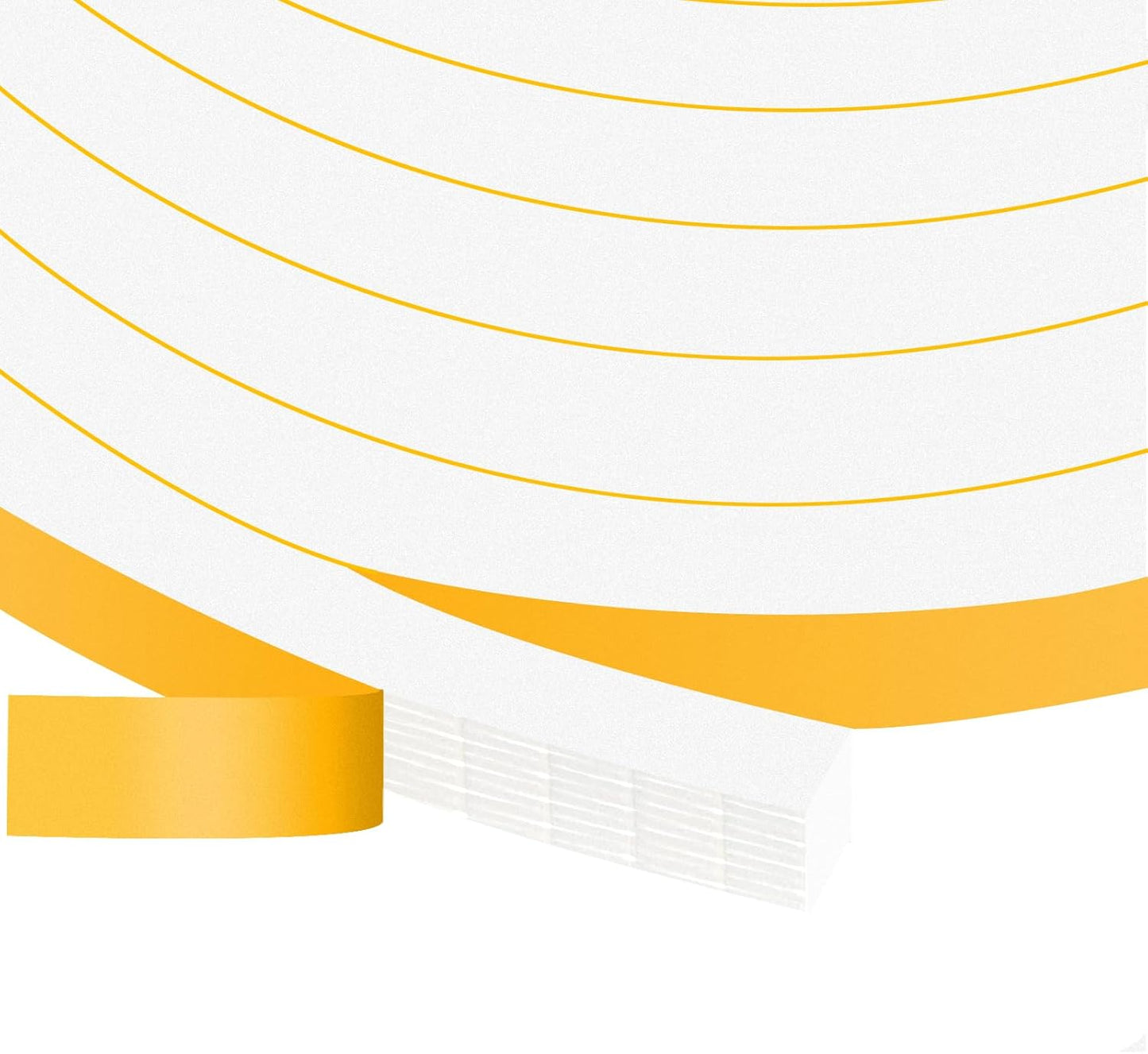 Upgraded Strong Adhesive Foam Weather Stripping Door Seal Insulation Tape for Insulating Door,Window, Air Conditioner Noise-Reduction Self Adhesive Sealing Weatherstrip (1 in x 1/2 in x 10 Ft) - Colors B
