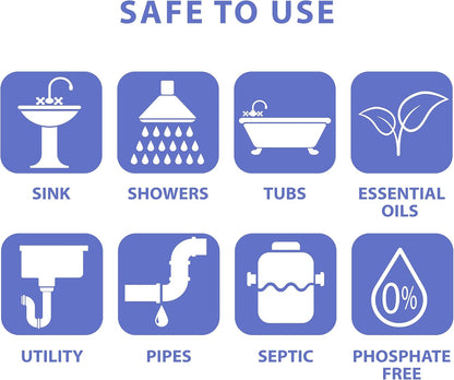 SANI 360° Sani Sticks Drain Cleaner and Deodorizer, 24 Count, Lemon Scent Enzyme Pipe Cleaners, Eliminate Odors, Prevent Clogged Drains, Safe for Sinks, Bathtub Drains, Septic Tanks