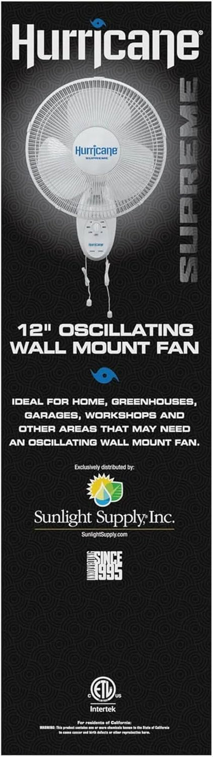Hurricane Classic 6 Inch Clip Fan, 2 Speed Portable Desk Table Fan with Tilt, White
