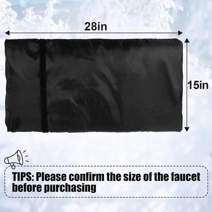 28'' x 15'' Large Faucet Cover for Winter, Outdoor Hydrant Covers Freeze Protection, Waterproof Faucet Sock for Spigot Garden Lawn Yard Farm Bibb Pipe
