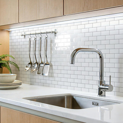 Art3d Peel and Stick Backsplash for Kitchen White Subway (10 Tiles, Thicker Design)