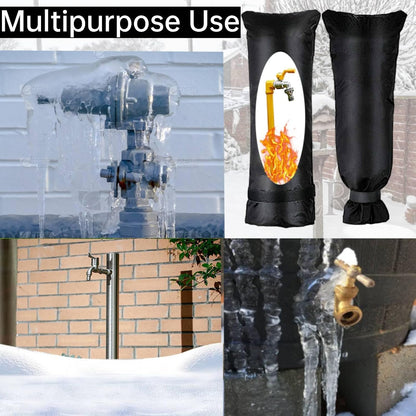 Outdoor Faucet Covers for Winter, 28"x15" Outdoor Faucet Vovers for Winter Freeze Protection, Outdoor Tap Cover, Long Reusable Spigot Cover, Waterproof for Protection Anti-Rust