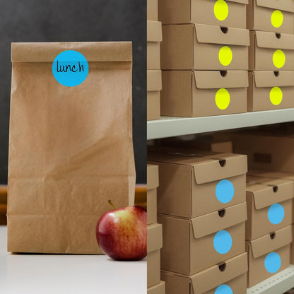 ChromaLabel 2 inch Color-Code Dot Labels | 500/Roll (Yellow)