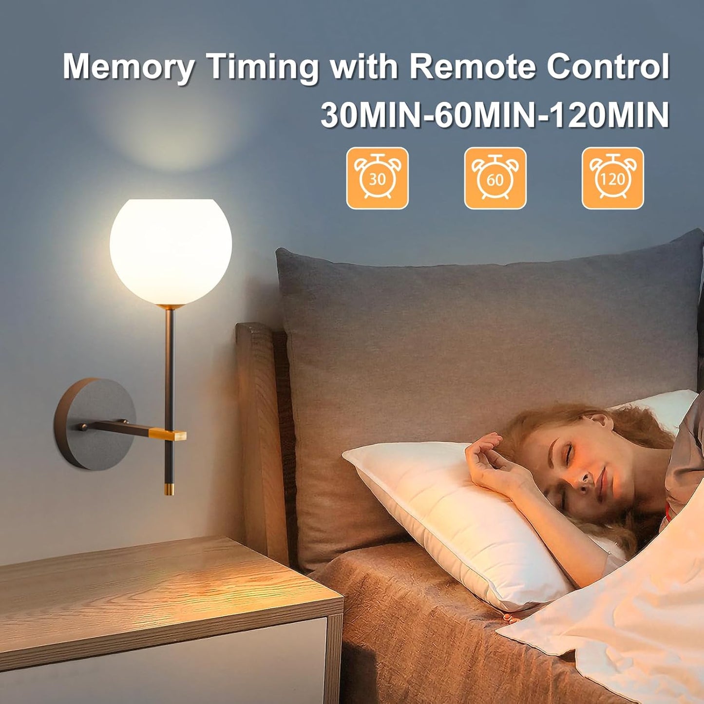 Brass Battery Operated Wall Sconces Set of 2, Rechargeable Wireless Wall Lights with Milky White Frosted Glass, 12 RGB and 3CCT Dimmable, Wall Lamps with Remote for Bedroom Living Room Hallway