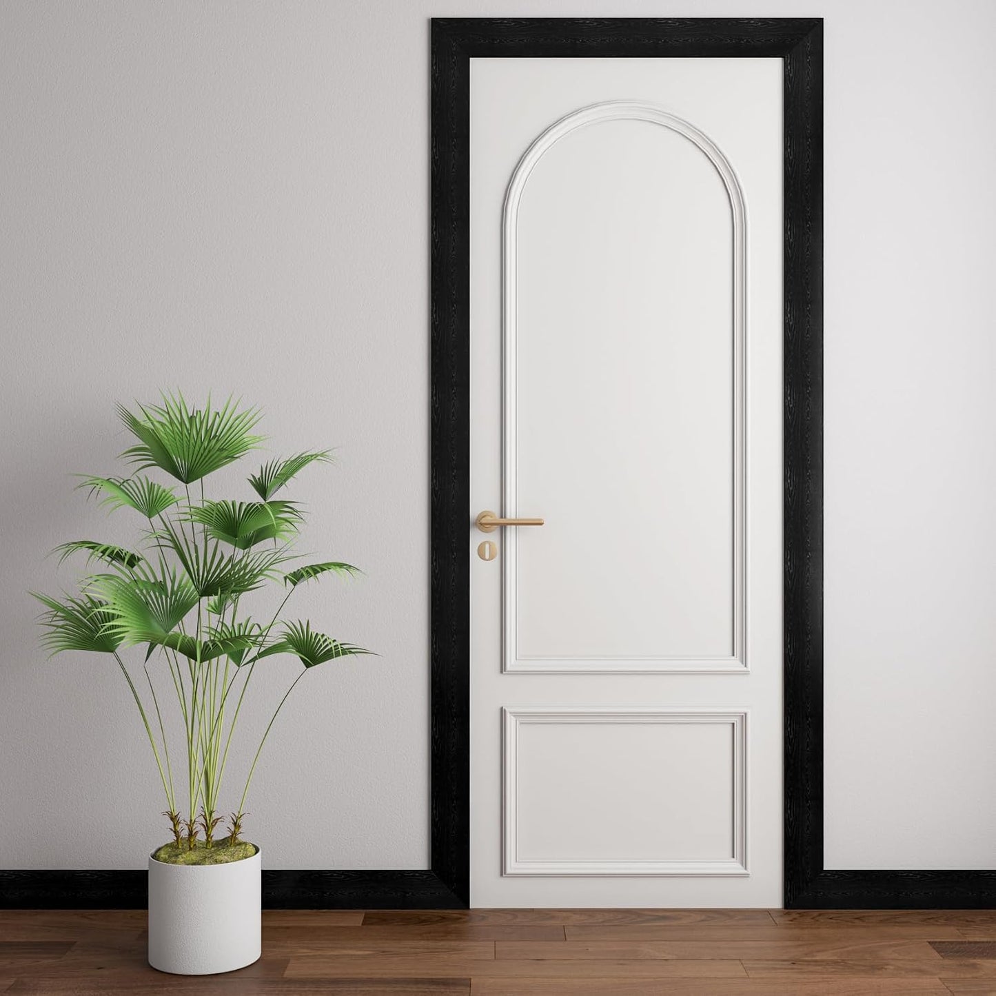 LACHEERY White Oak Wood Border Wallpaper Peel and Stick Bathroom Mirror Frame Border Wood Grain Repair Tape Silver White Bulletin Board Borders Trim Self Adhesive Modern Classroom Borders 3"x197"