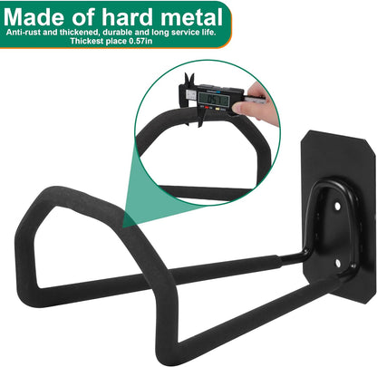 PeoMev Garden Hose Holder Wall Mount - Heavy Duty Water Hose Holders for Outside, Metal Hoses Hanger Sturdy Hose Reel Hooks for Garden