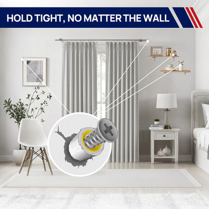 WRAPNLOCK Drywall Anchor Repair Kit - Fast Loose Anchor Fix (No Fill/Redrill) - 22 Patches + Screws/Anchors/Screwdriver/Gloves, Works for Home Fittings