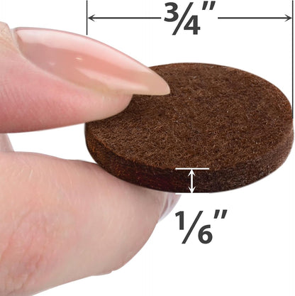 X-Protector Premium Felt Furniture Pads - 20 PCS 6 x 1/2" - Black Rectangular Pads with Tenacious Adhesive - Protects Hardwood, Laminate & Tile Floors