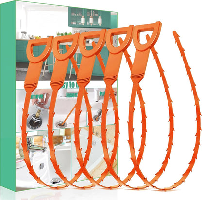 Drain Snake Hair Drain Clog Remover - 3 Pack Shower Snake Sink Unclogger Tool with Exquisite Packaging