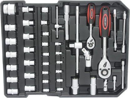 899pcs Home Repair Tool Set Kit for Men, Toolbox Storage Case with 4 Drawers, General Household Tool Kit with Rolling Tool Box, Tool Set Kit for Maintenance, Garden, Homeowner, Handyman,Silver Case