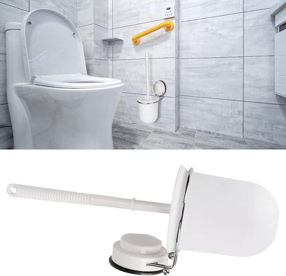 Toilet Brush and Holder Set Wall Mounted Silicone Toilet Brush with Airproof Suction Cup Quick Drying Holder Compact Toilet Cleaner Brush Ergonomic for Bathroom RV Travel