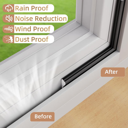 118” Wedge-Shape Foam Window Weather Stripping Door Seal Strip,Soundproofing Frame Winter Insulation Tape for Exterior Front Door,Noise Cancelling Window Inserts,Door Gap Filler Light Blocker,White