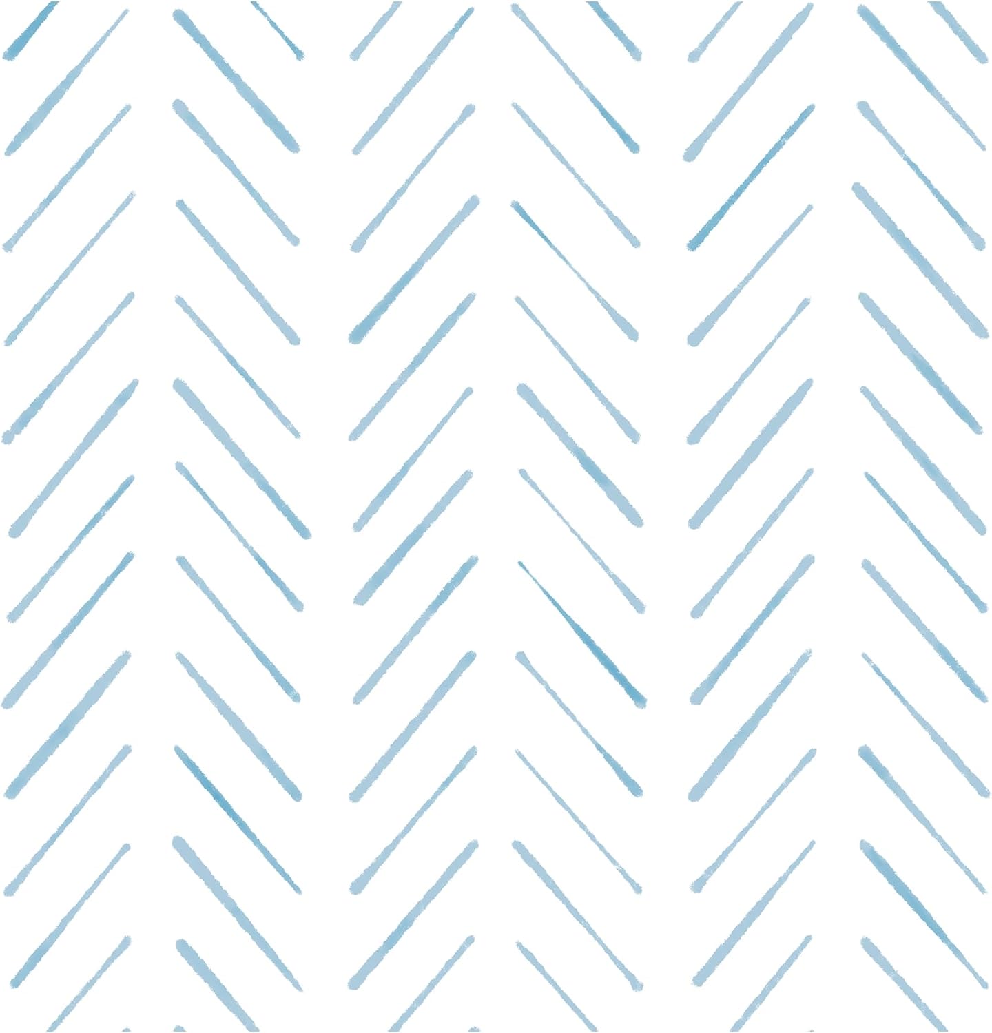 Herringbone Wallpaper Peel and Stick Wallpaper Blue and White Modern Wall paper 17.3"x78.8" Adhesive Wallpapers Boho Removable Contact Paper Decorative for Bedroom Bathroom Cabinets Decor Vinyl Roll