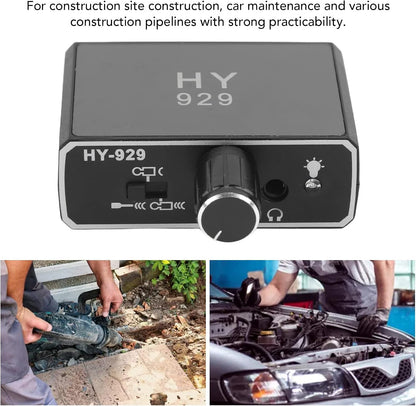 20000X Underground Water Leak Detector -70D db Detection Device | Double Probe Water Leak Detection Equipment, AC100-240V US Plug Water Pipe Monitor Kit for Construction Pipeline Inspection