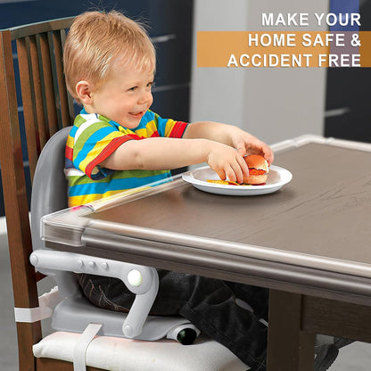 Baby Proofing, 0.6in Edge Protector Strip Clear, Thickened Silicone Soft Corner Protectors with Upgraded Pre-Taped Strong Adhesive, 6.6ft Edge Protectors for Sharp Corners of Cabinets, Tables, Drawers