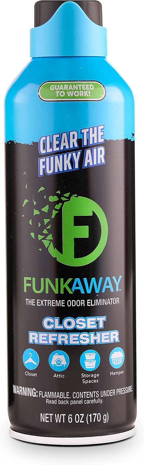FunkAway Extreme Odor Eliminating Closet Sachet, Odor Absorbing Packet Ideal for Closets, Drawers, Hampers, Attics and Storage Spaces, Fresh Smell for Up to 90 Days