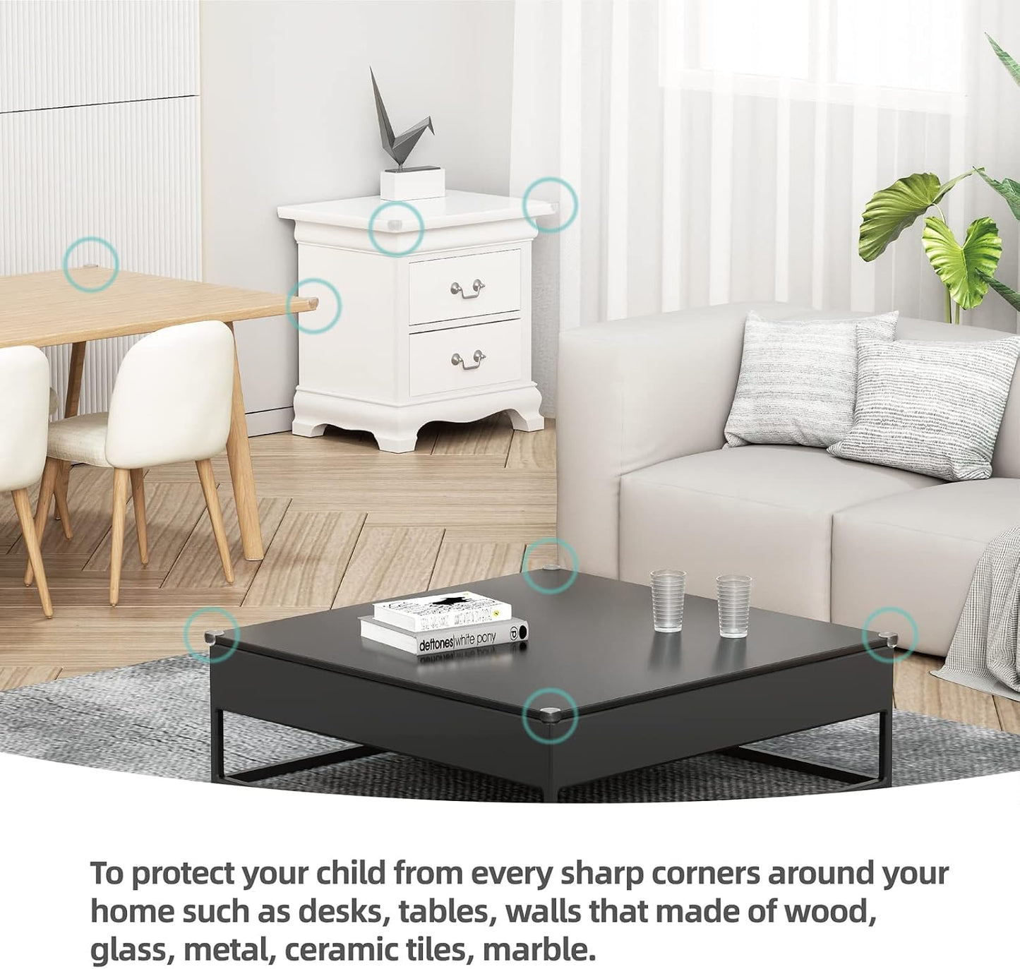 Corner Protector for Baby, Protectors Guards,Furniture Corner Guard ,Edge Safety Bumpers,Baby Proof Bumper,Cushion to Cover Sharp Furniture,Table Edges Clear and Transparent L Shape 20PCS