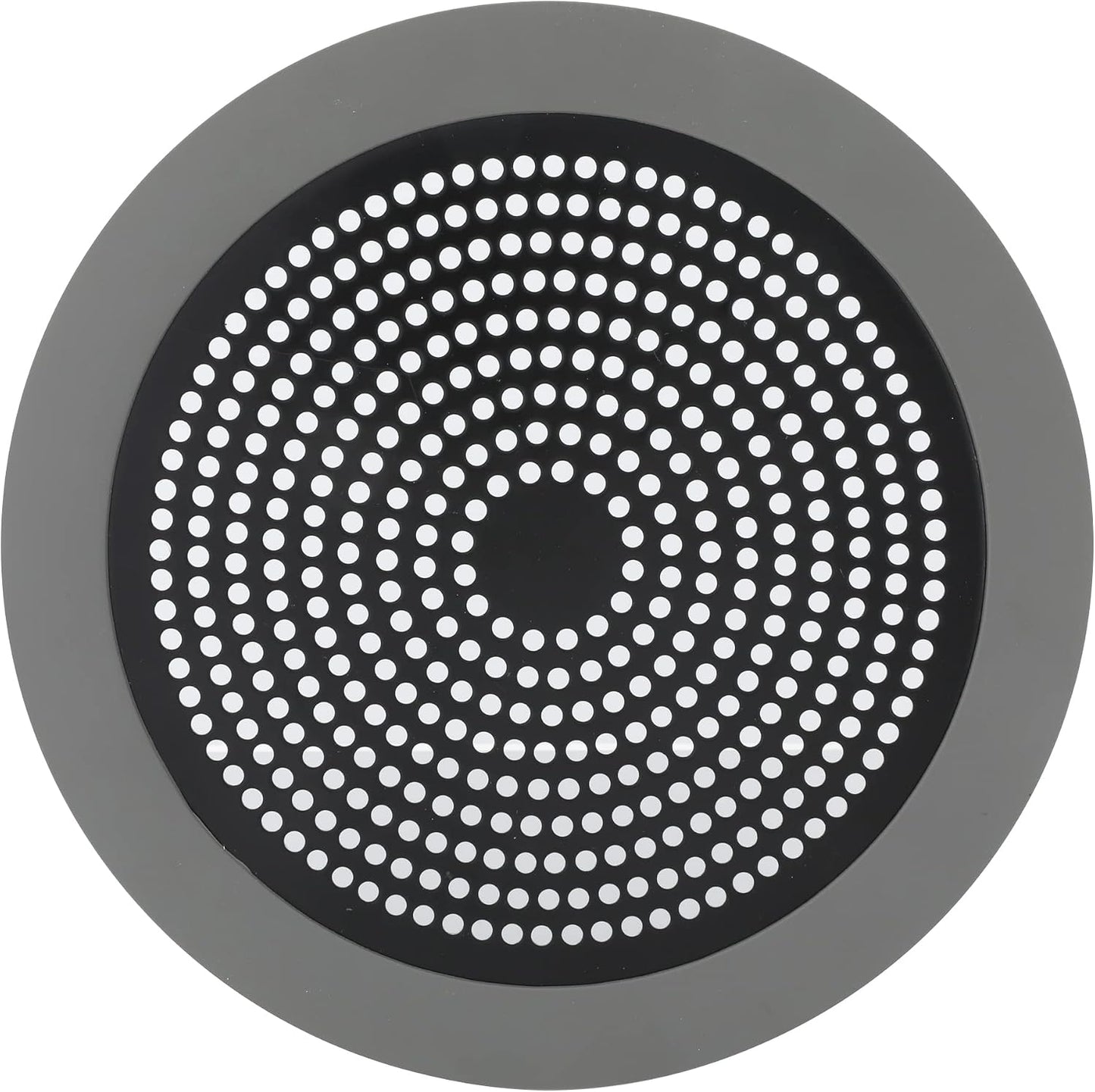 Danco Snap-in Shower Drain Cover with in-Drain Hair Catcher, 4-1/4" Round, White Strainer, (10533)