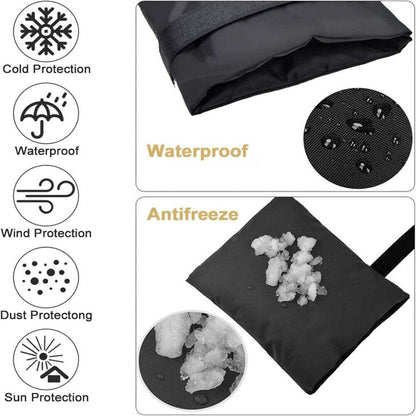 Outdoor Water Faucet Cover for Winter, 25" x 13" Outside Thickened Yard Spigot Cover for Winter Freeze Protection, Reusable Waterproof Faucet Socks