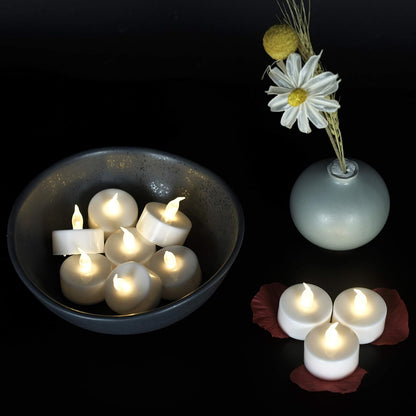 Flameless Flickering LED Battery Candles :Set of 3 Ivory Real Wax Pillar Operated Fake Faux Lights with Remote Control and Timer Function Flicker Candle for Decoration Christmas Votive Garden Outdoor