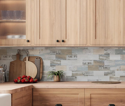 2026 New Upgrade Peel and Stick Backsplash Tile, Peel and Stick 11.34" X 11.57" Wall Tile for Kitchen, Bathroom, Fireplace, Laundry (Beige Ecru, 10 Packs)