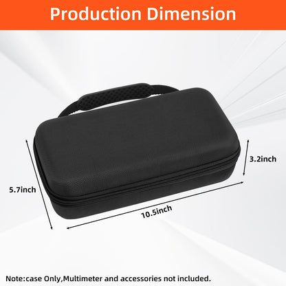 Carrying Case for Fluke1587 FC/ 87-V/ 87V Max/ 88V/ 15B+/ 17B+/ 1503/1507/1508/1577/3000 FC Multimeter Testers and Accessories, Multimeter Storage Bag Organizer Box (Case Only)