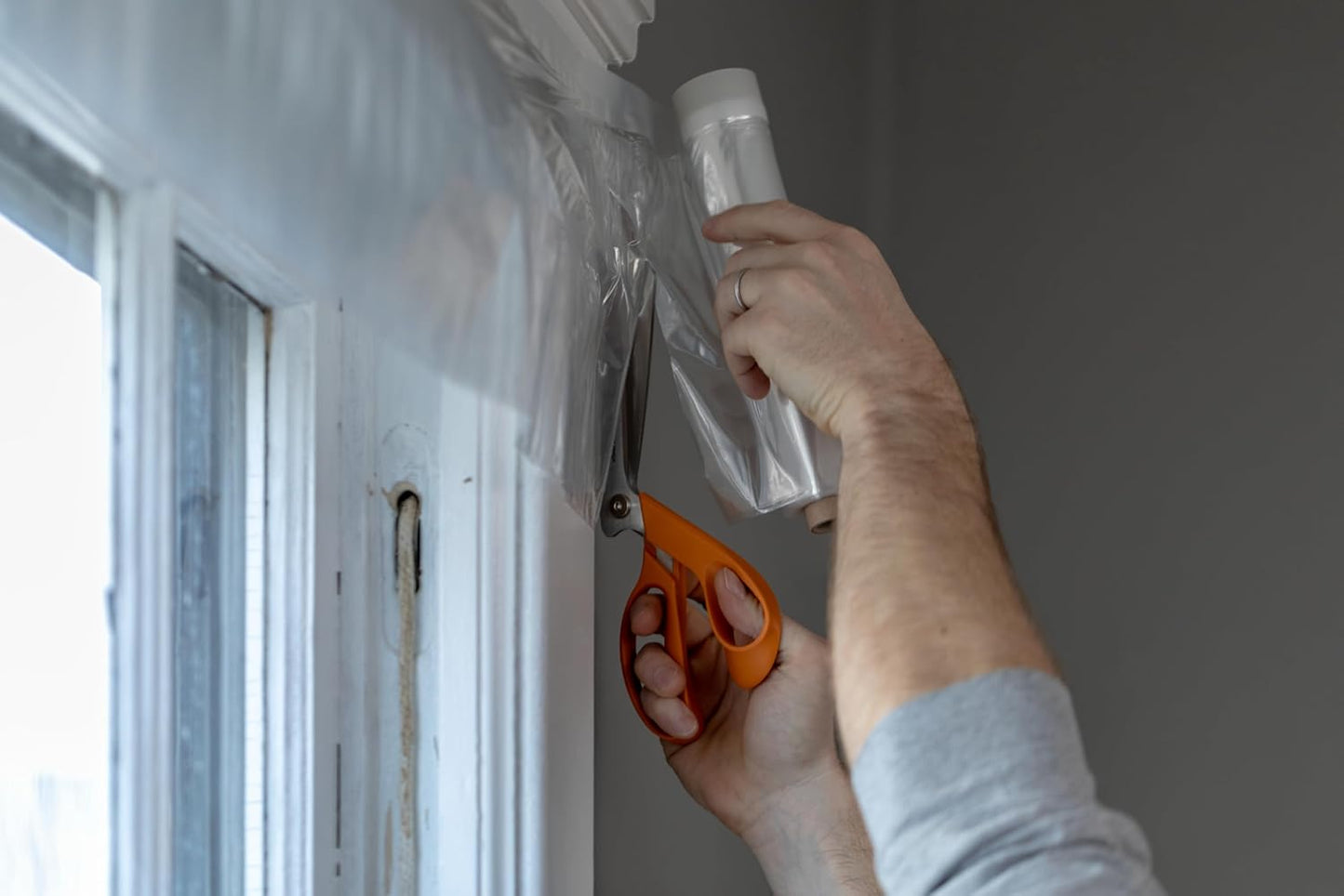 Duck MAX Strength Window Insulation Kit, Fits Patio Doors & Large Windows, Heavy Duty Indoor Shrink Film Insulator, Window Seal Tape Included, 84" x 120", Clear, 2 Pack