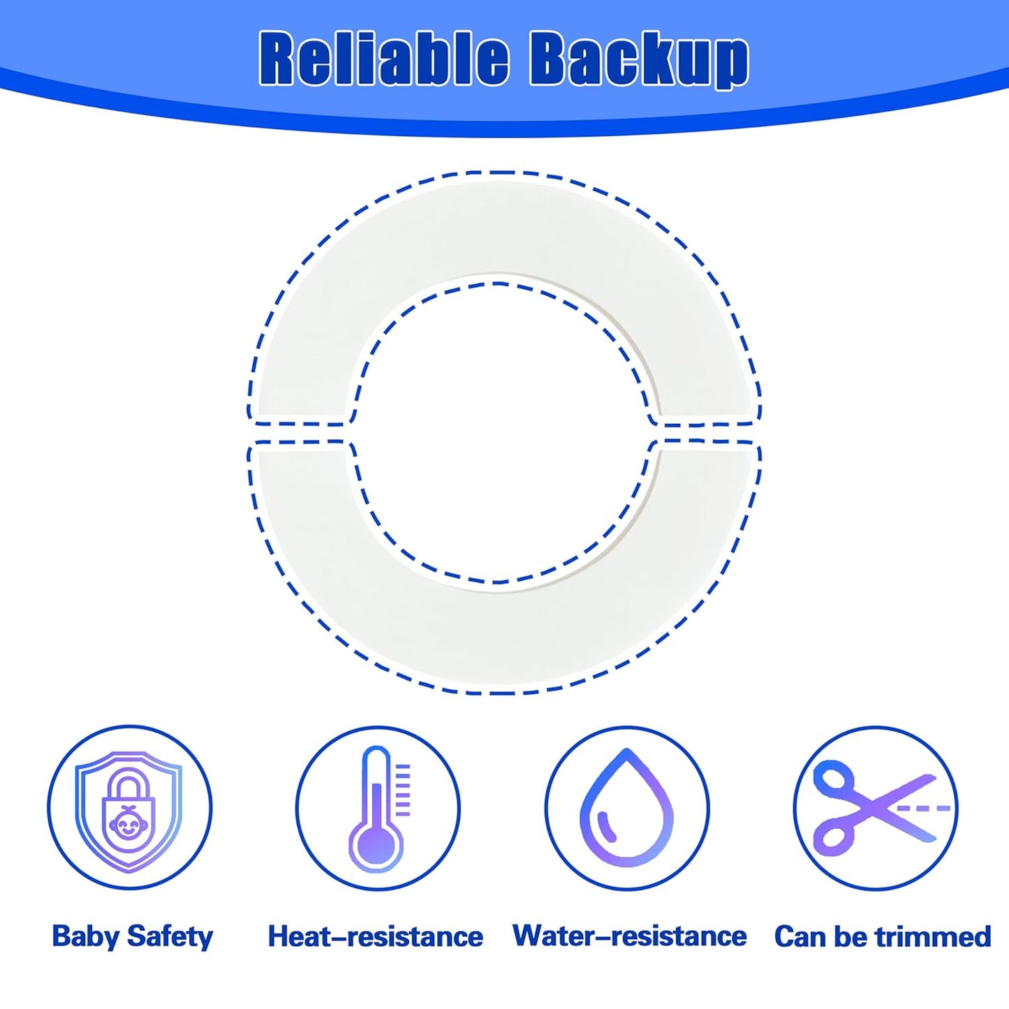 6 Pairs Replacement Transparent Tape for Stove Knob Safety Covers, for Child Proof Knob Covers, Strong Adhesive, Remove Without Leaving Any Trace, Universal Fit Most Stove Covers, Upgraded