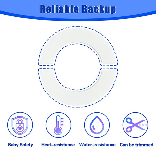 6 Pairs Replacement Transparent Tape for Stove Knob Safety Covers, for Child Proof Knob Covers, Strong Adhesive, Remove Without Leaving Any Trace, Universal Fit Most Stove Covers, Upgraded